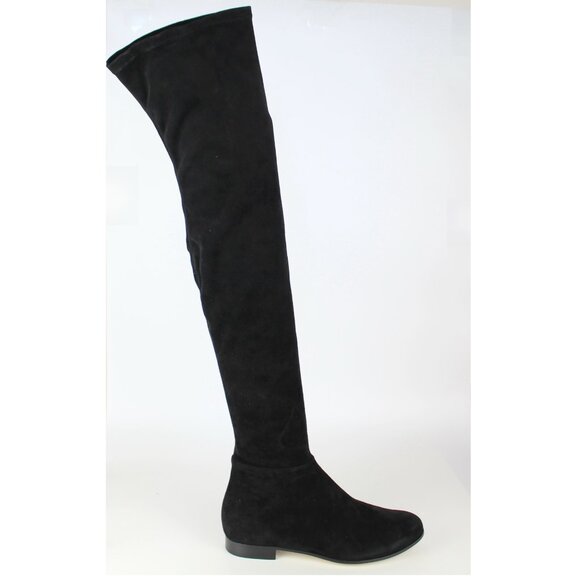 NEW JIMMY CHOO Myren Stretch Suede Over-the-knee Boots - Picture 3 of 16